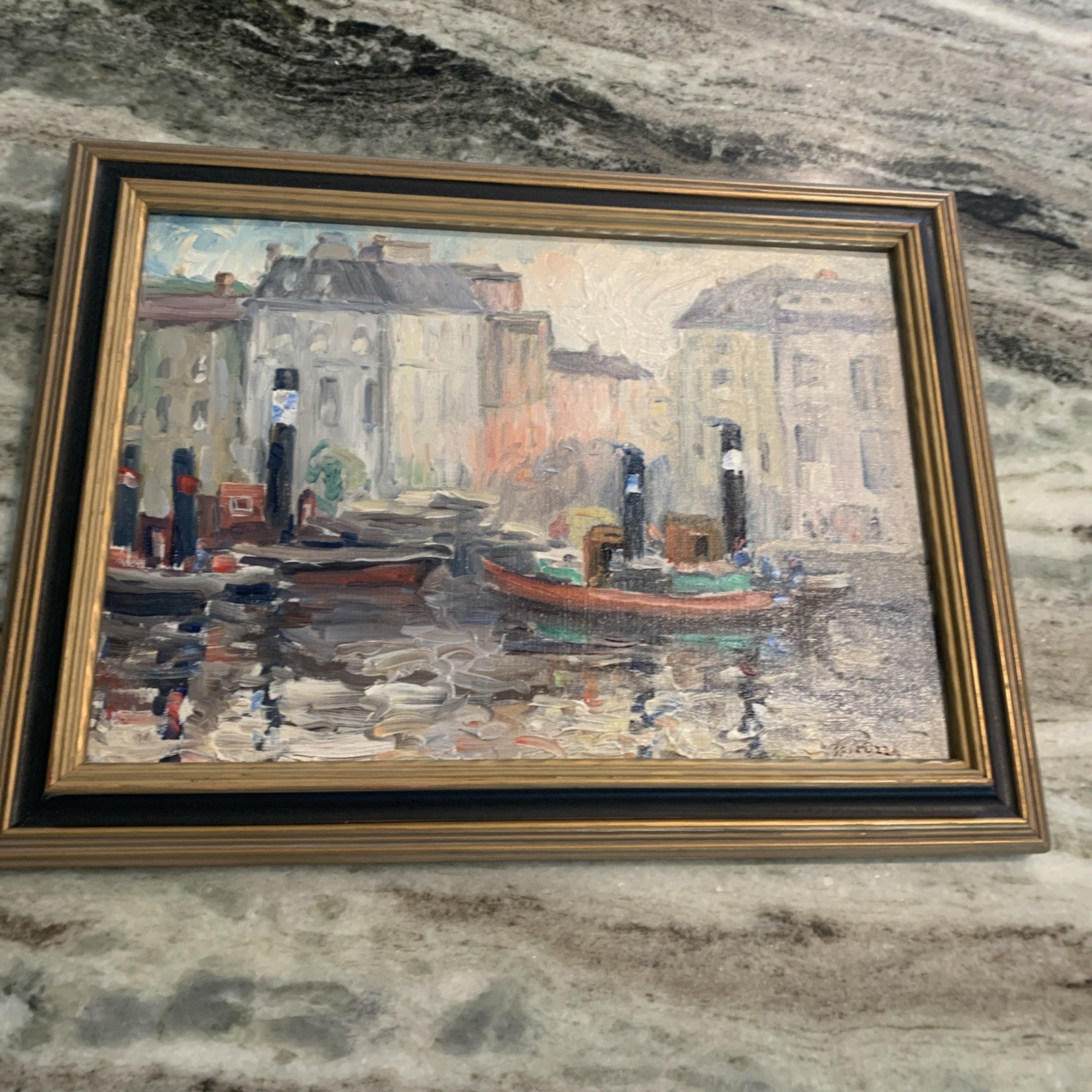 Francesco Spicuzza Pein Air Painting Of Paris, 1929