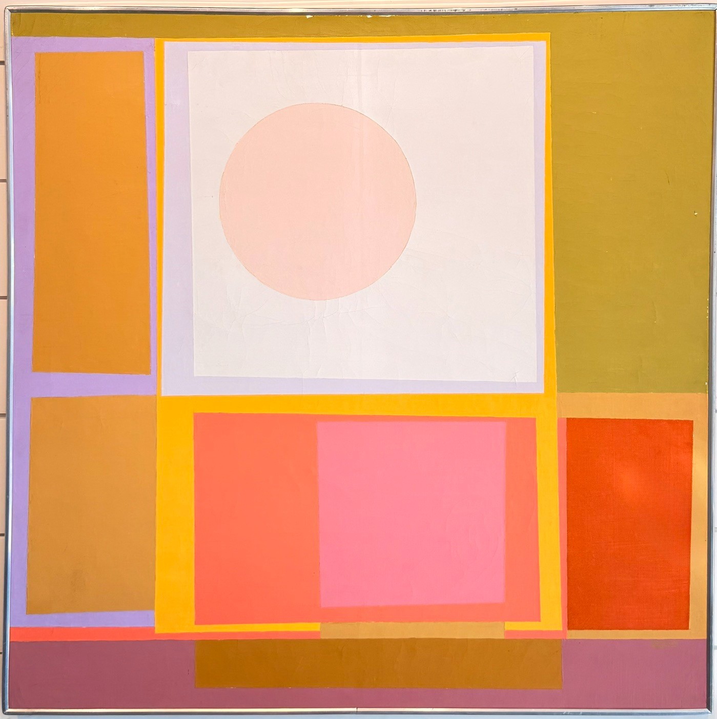 A hard edge painting by H. Lee Hirsche 1957 Yale Art School Albers student