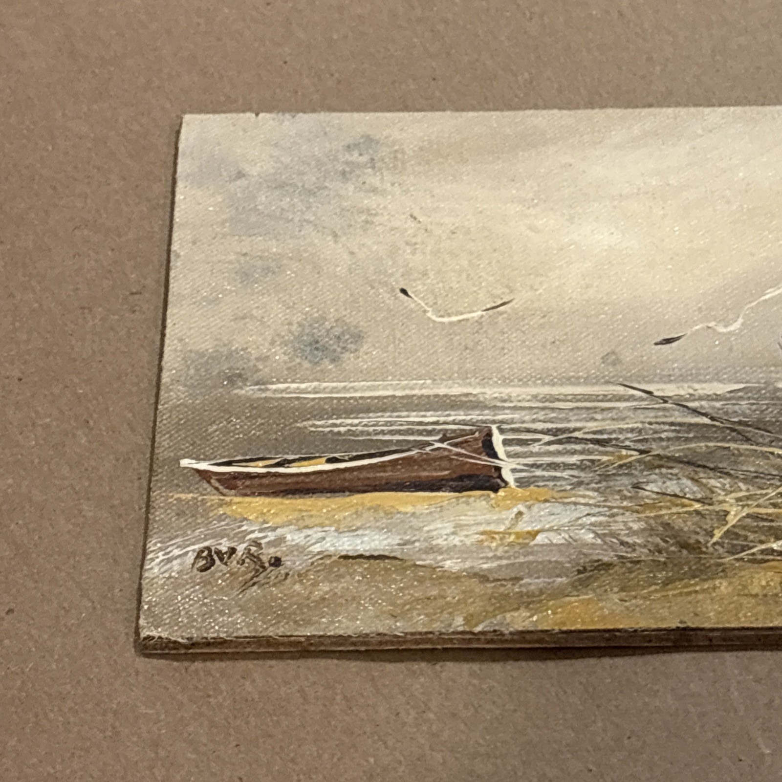 Original hand signed Oil Painting 5 x 7 inch mounted on board