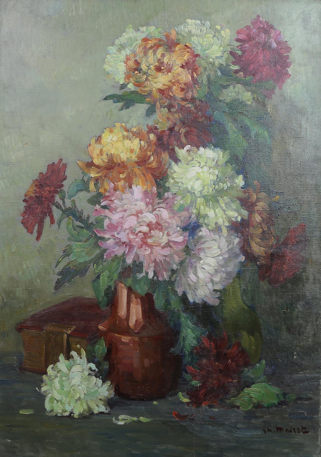 Charles J.MAIRET (1878-1957) Born To Brest Brittany 25 5/8×18 1/8in
