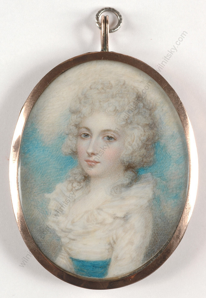 William Wood (1769-1810) «Portrait of young aristocratic lady», miniature