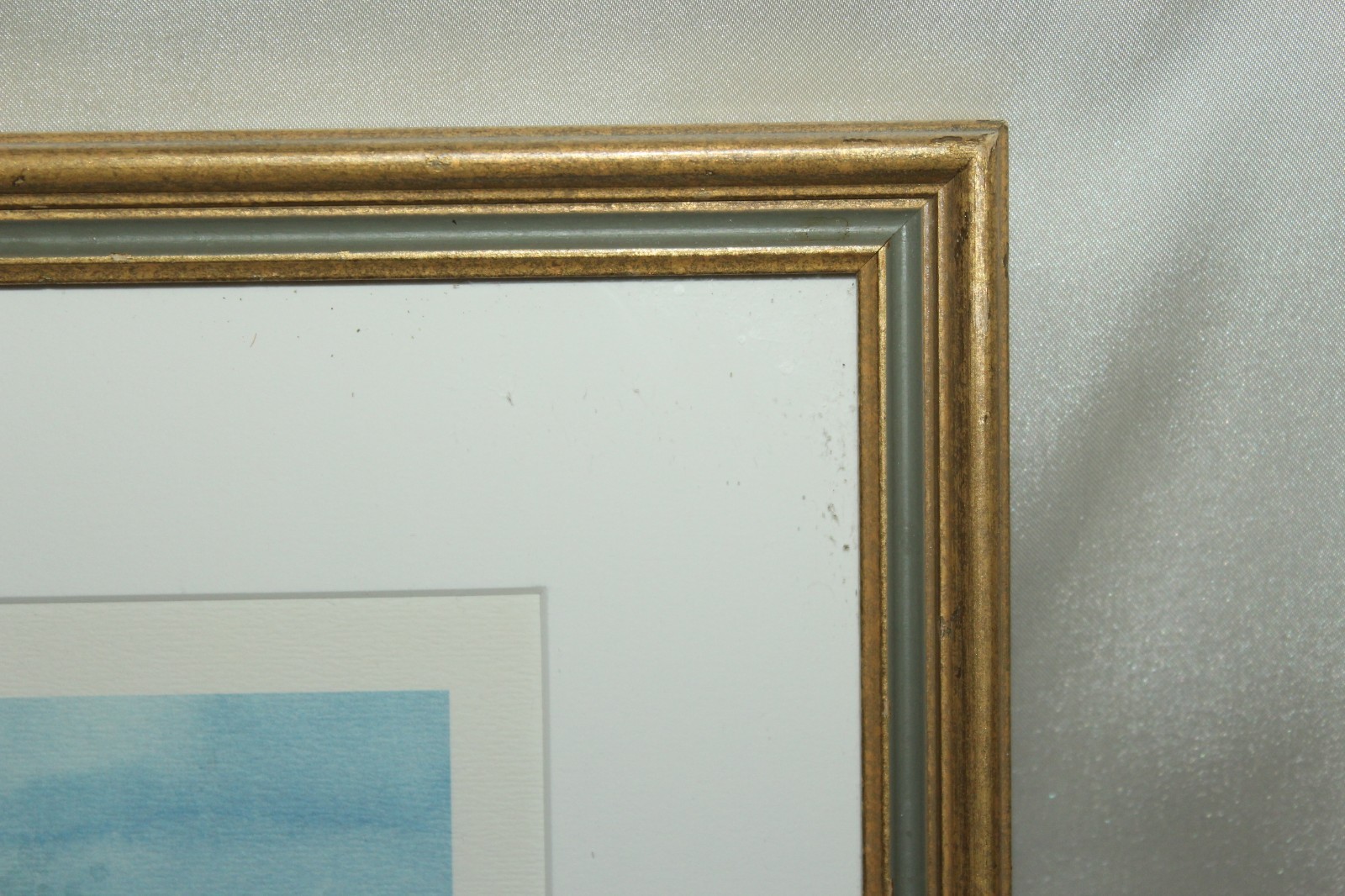Framed C. Holding Signed BERMUDA COTTAGE HARBOUR ROAD Watercolor Print