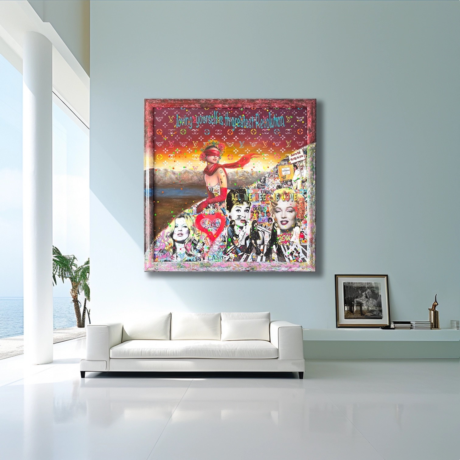 Loving – Original Painting on Canvas, Realism, Pop Art, Oil Painting, Signed