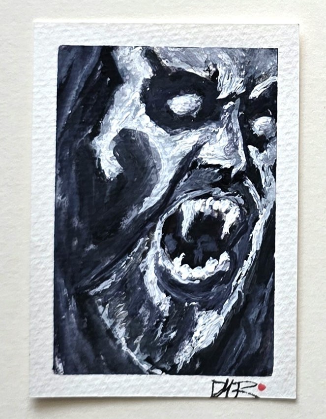 Original ACEO Vampire Fantasy Horror DarkArt Goth Dulce Maria Rico»LESTAT»