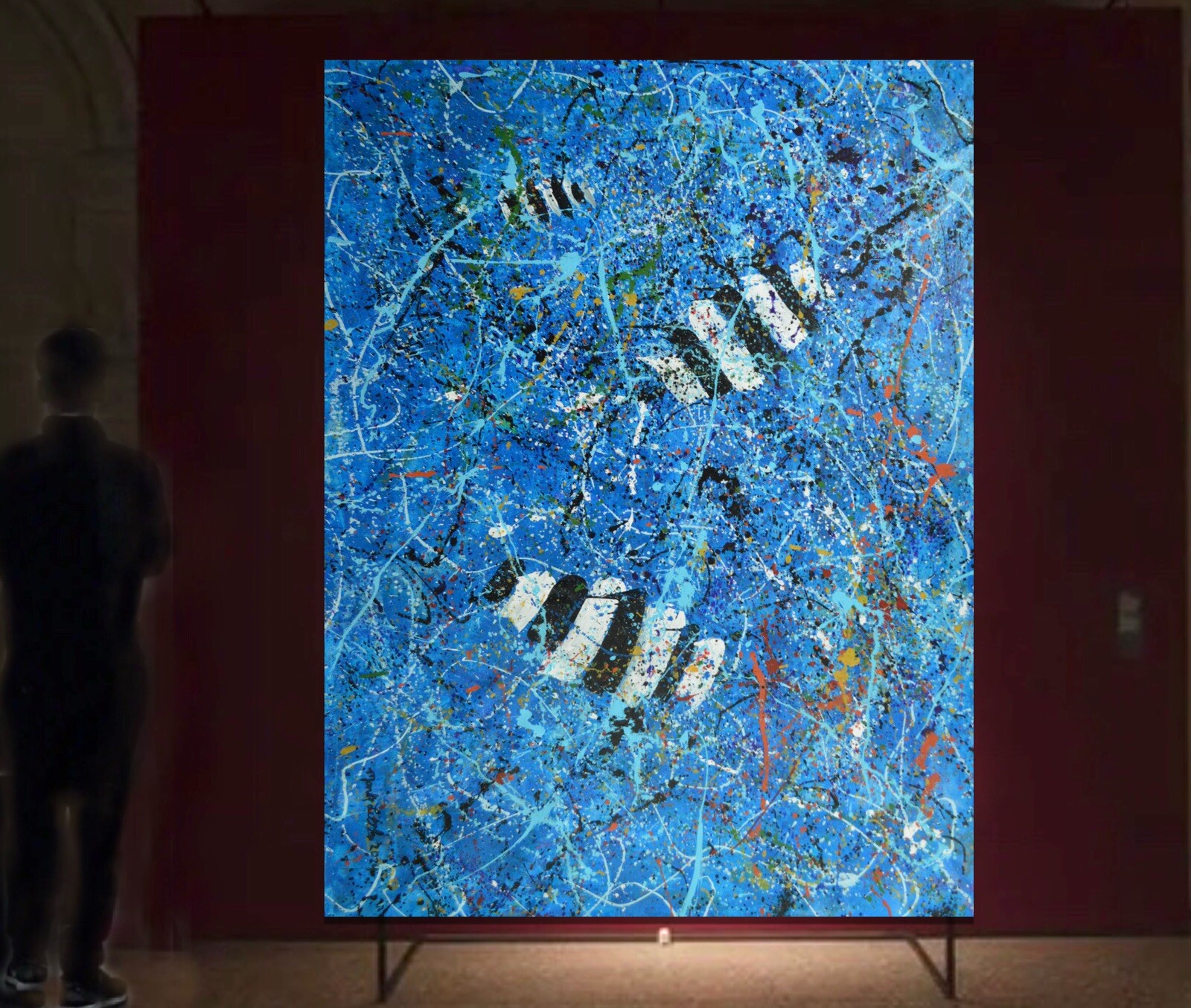 Jackson Pollock ￼style Professional Painting 84”X62” (7 Foot) Abstract Modern XL