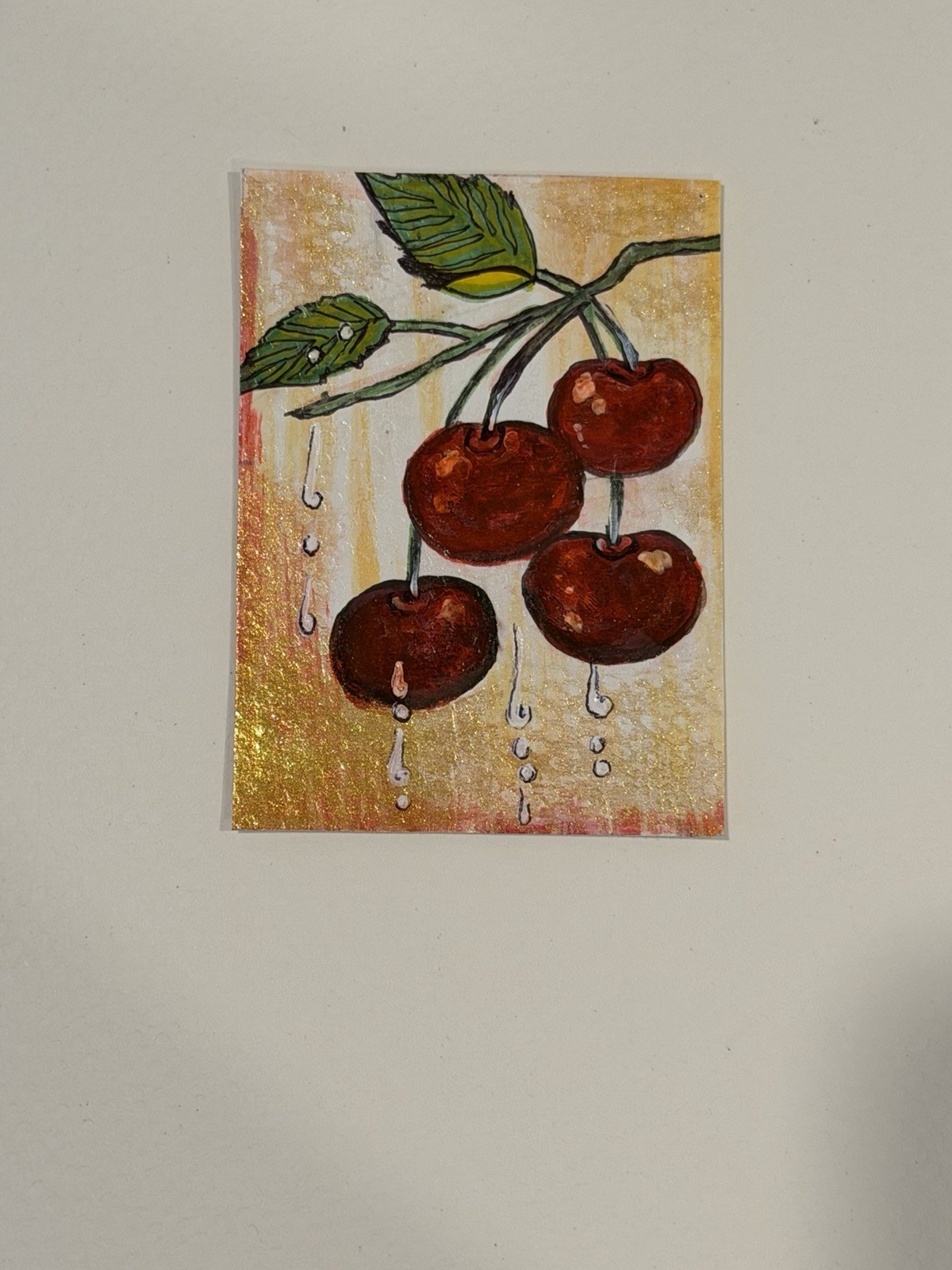 ACEO Original Artwork – mix media-textured-Original Signed Art