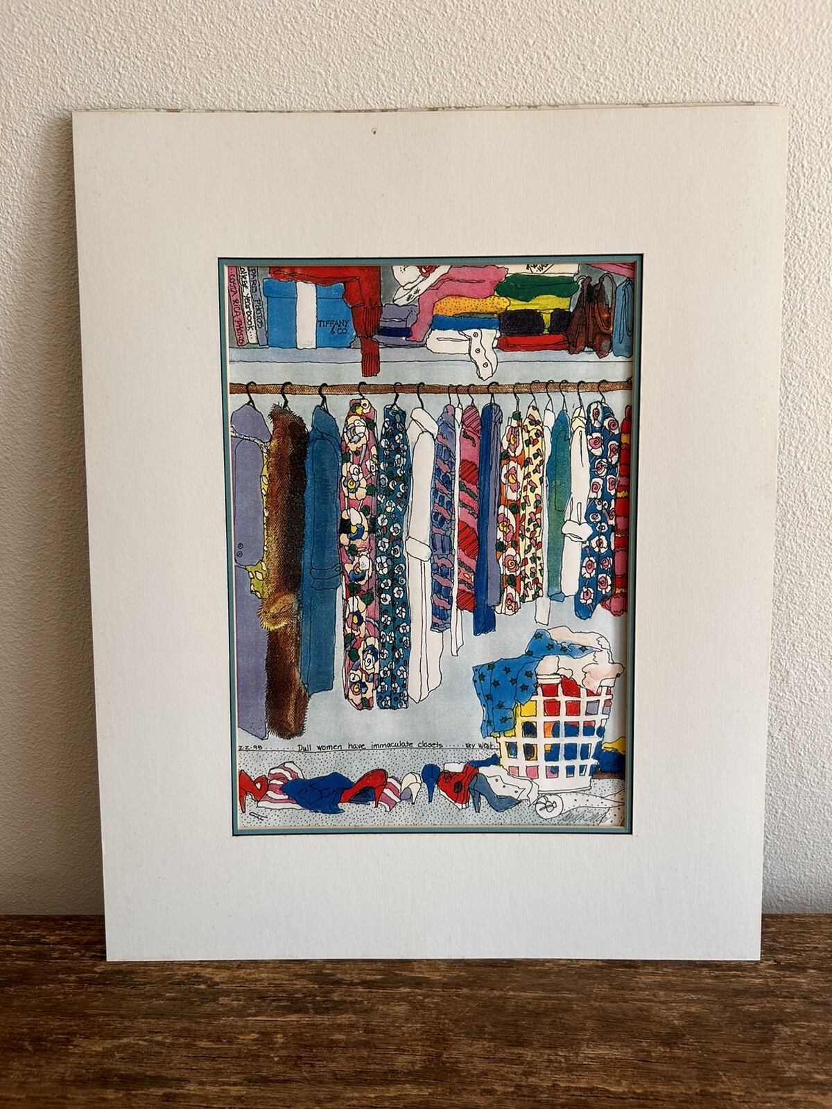Carolyn Seiler Women’ Messy Closet Art Key West Palm Beach Style Laser Print