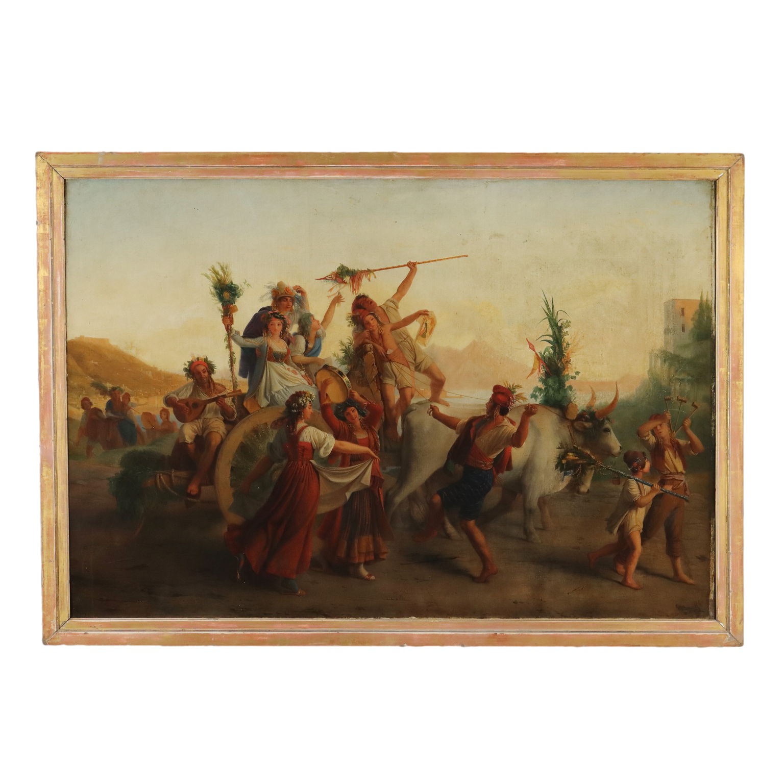 Antique Painting Louis Léopold Robert XIX Century Original Italian Art Landscape