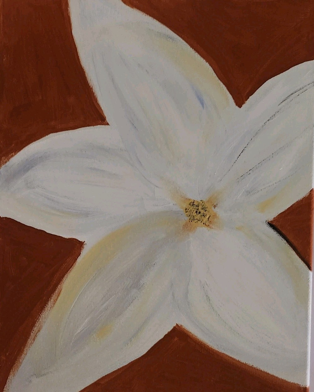 Star Jasmine: Contemporary Expressionist Original AcrylicPainting 11×14 Canvas
