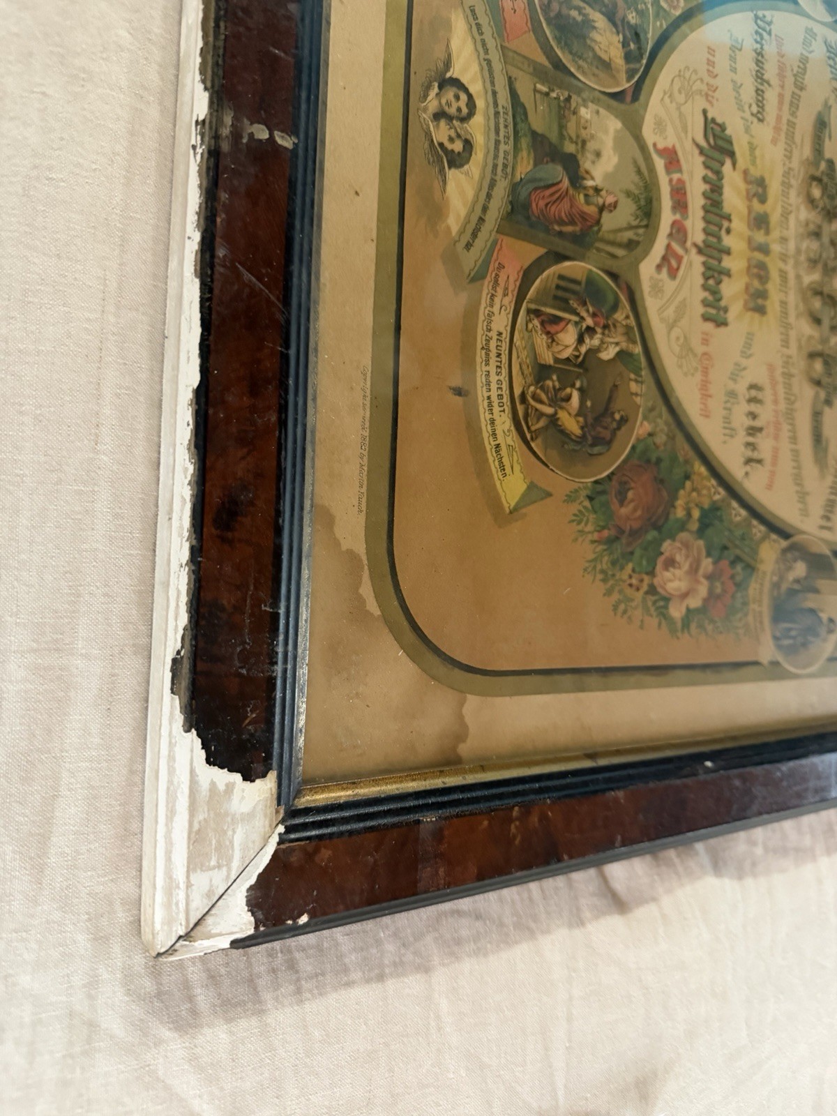 Antique Vintage German Water Color