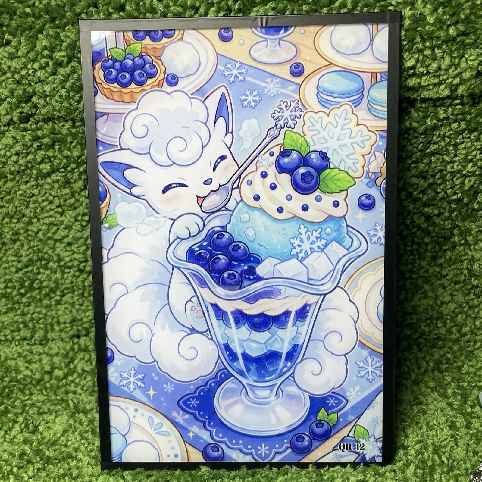 Vulpix Eating Sundae Icecream Artboard (4×6)