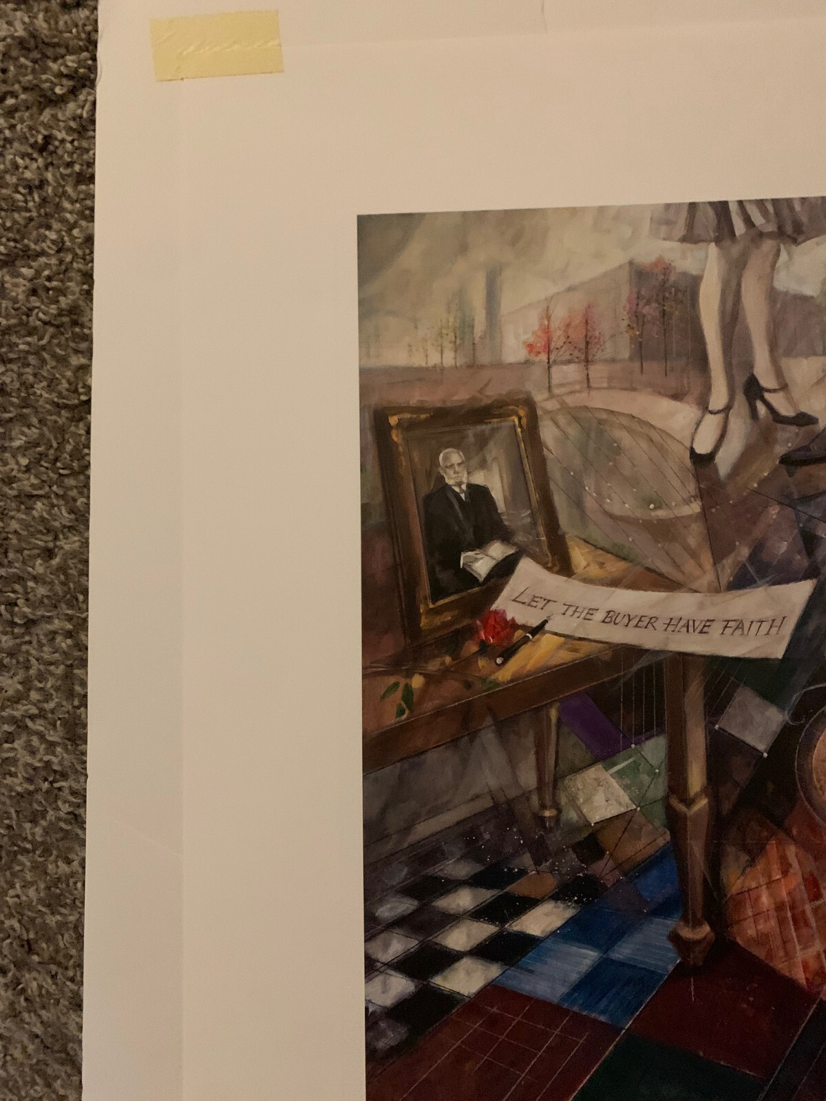 1996 FREIMAN STOLTZFUS giclee ‘Armstrong Re-inventing Flooring, Again’ Pristine