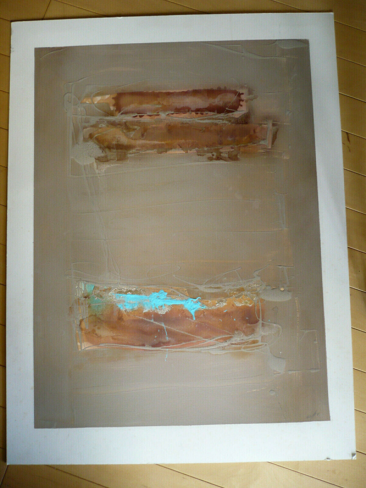 ALBERT MILLAR 1981 ABSTRACT ABSTRACTION EXPRESSIONIST DRIP COLOR FIELD OIL