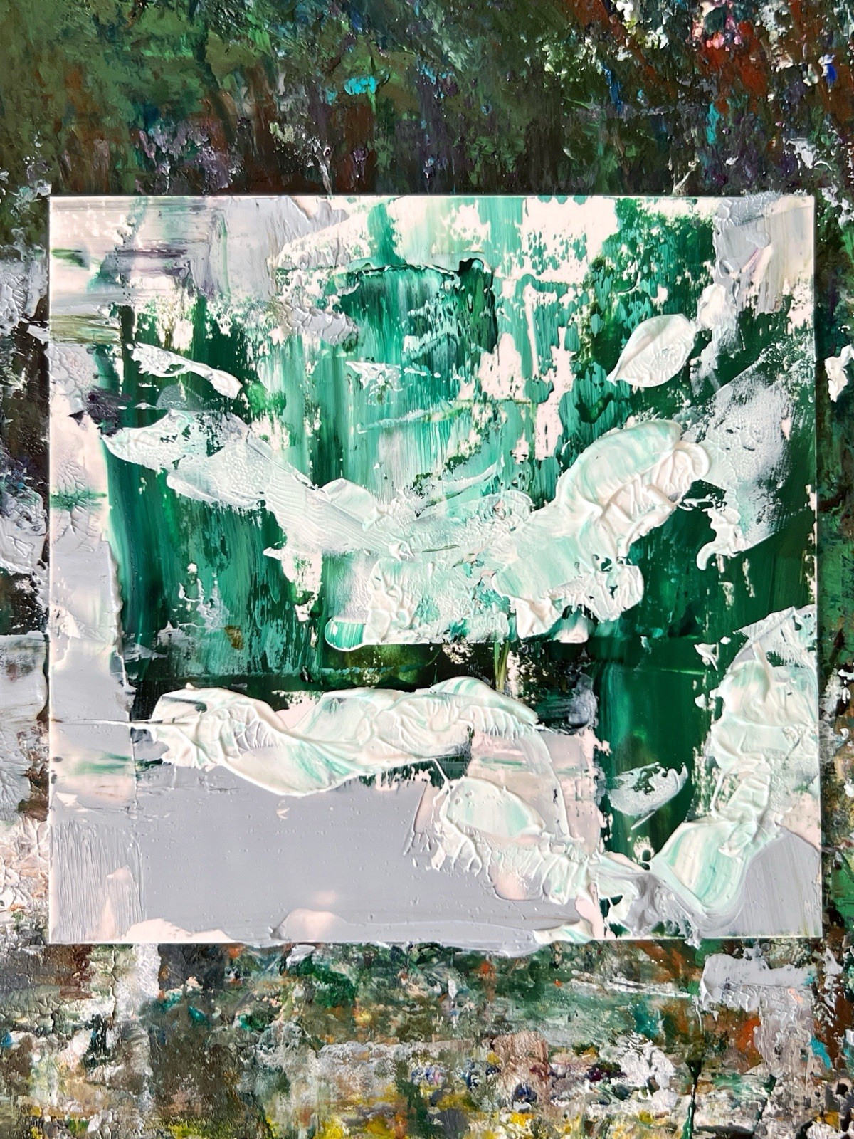 Abstract Arctic Seascape Inspired by Ilulissat Icefjord Greenland Coastal Art 4”