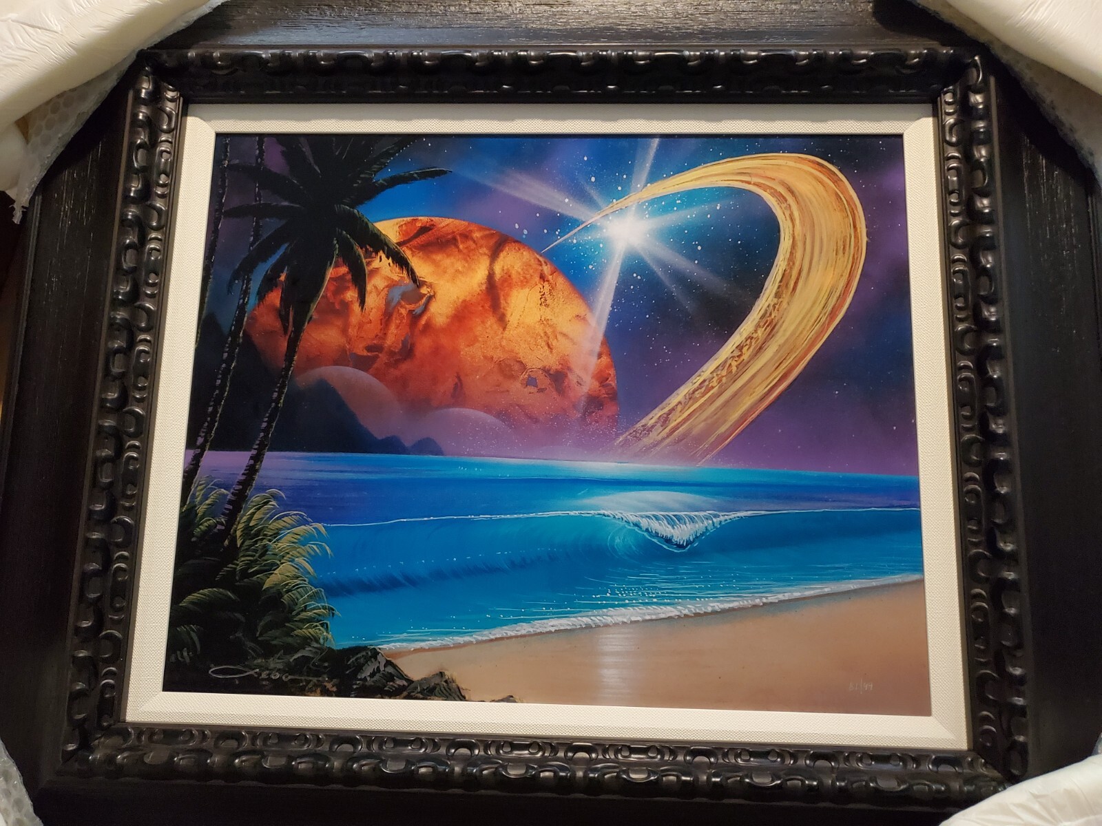 Chris Sebo Dye Sublimation on Aluminum (Dance of the Spheres) #81/99 Stunning!!