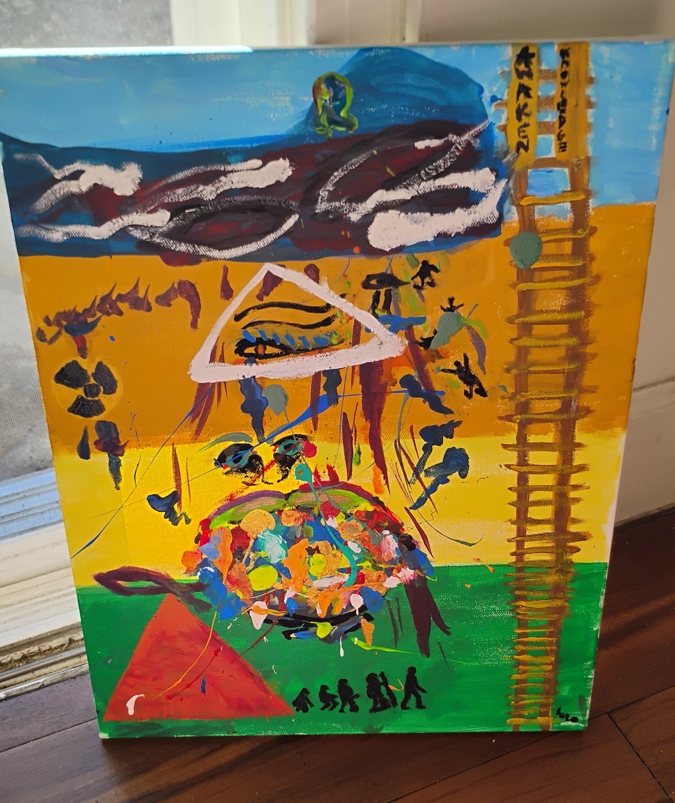 original abstract acrylic on canvas * by LoLo