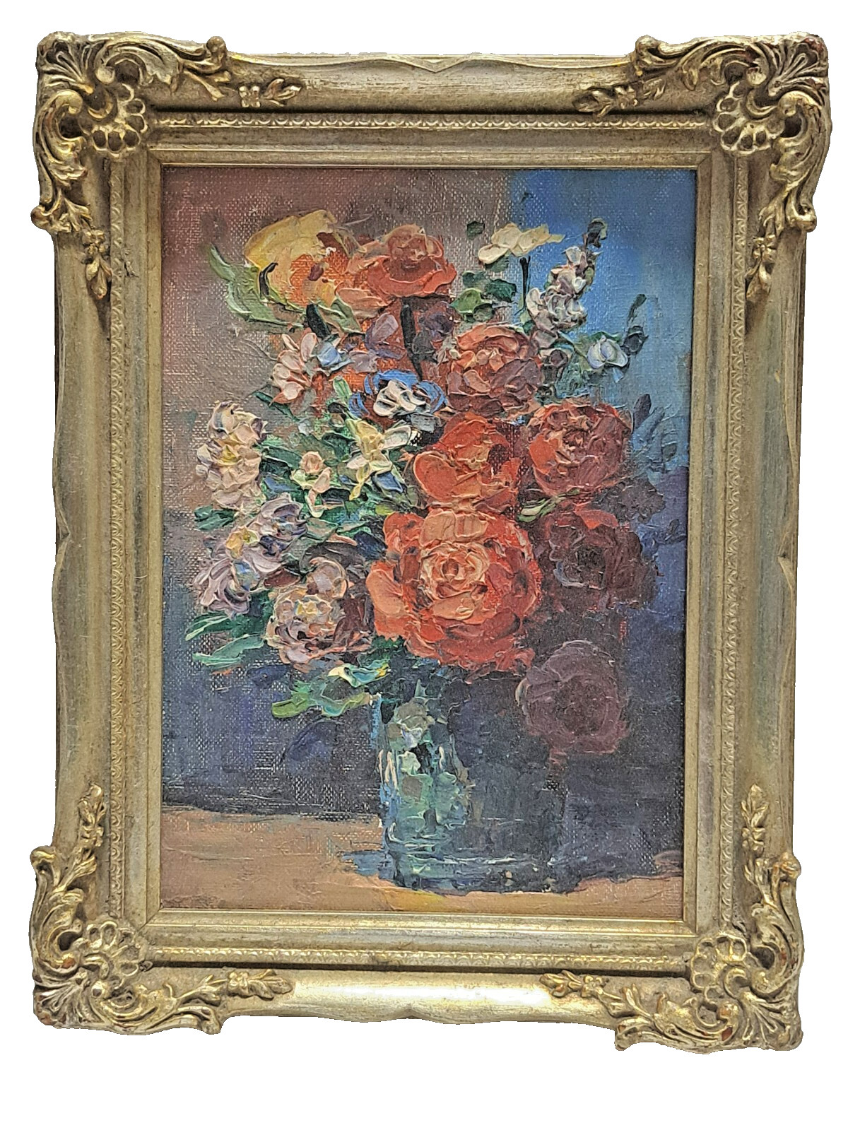 M25-5-2 ERWIN HARTBERGER Norderney Small Picture Still Life with Flowers