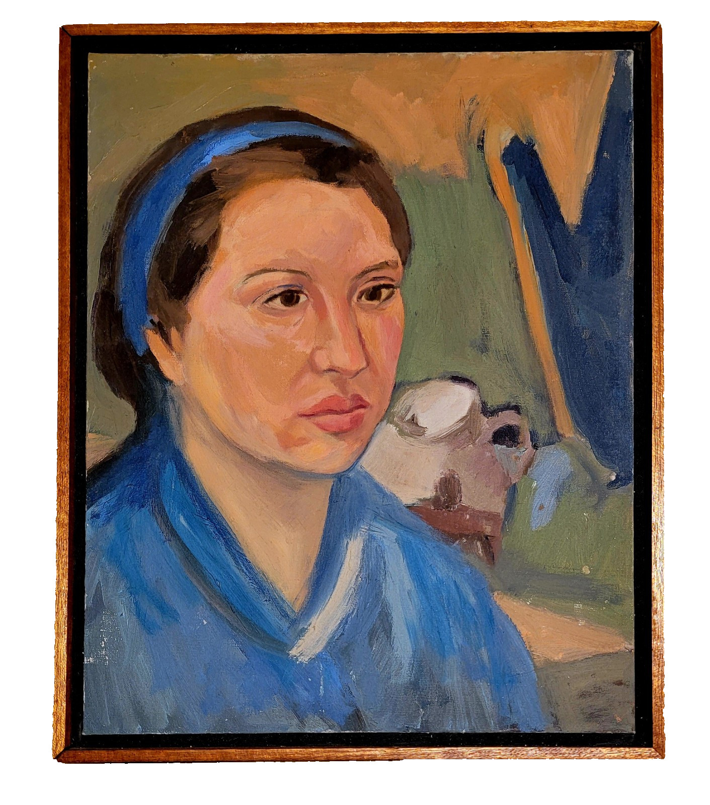 Art Vintage Portrait Painting of Woman – Original Art work on Canvas