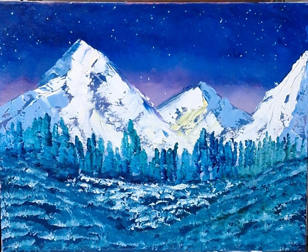 The Heights, Acrylic Painting – 16×20 Hand Painted Artwork on Canvas