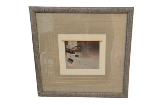 Hoi Lebadang Painting Mixed Media Original Artwork Signed Custom Framed Matted