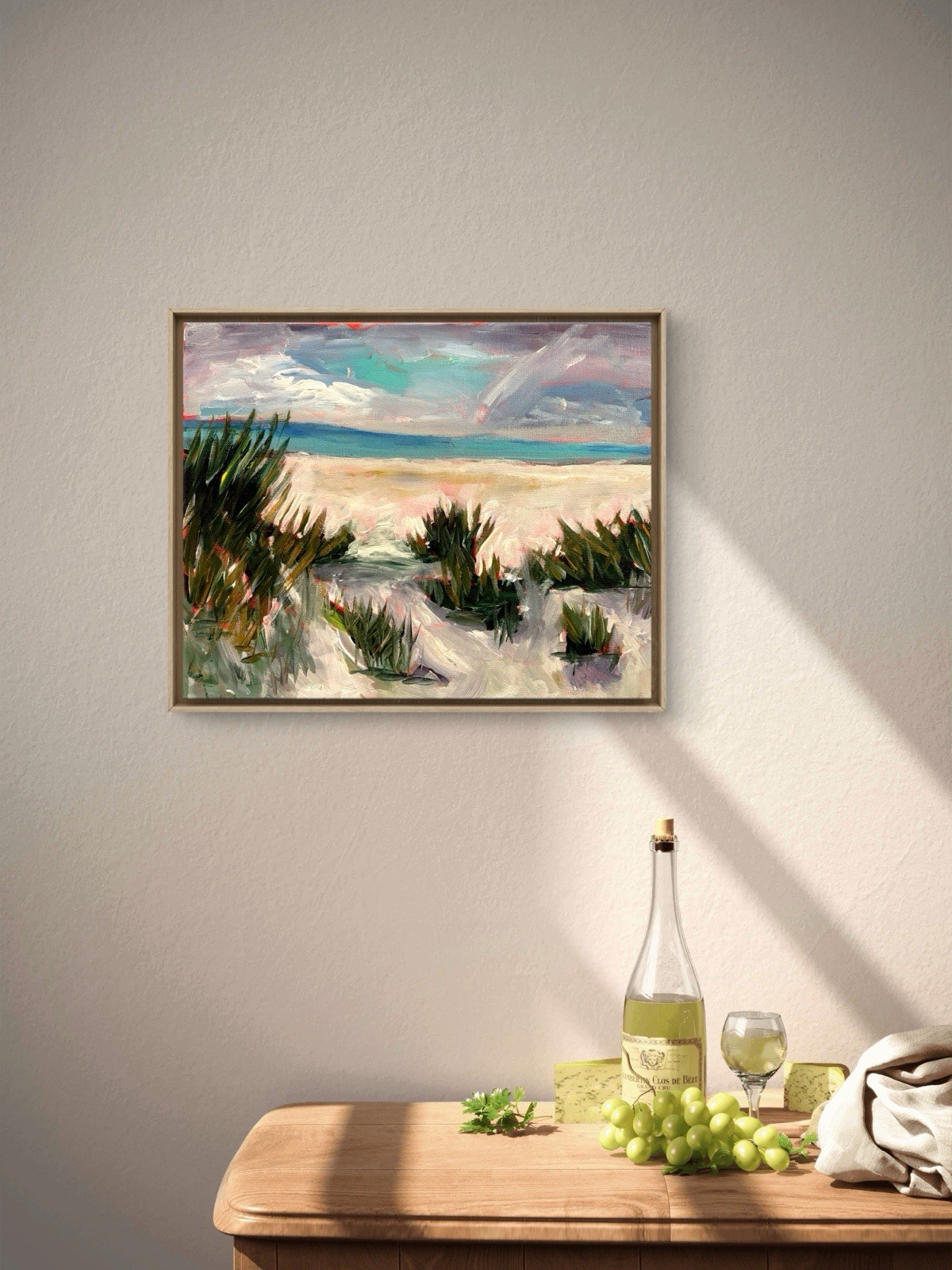 Landscape Impressionism painting Seascape Сanvas wall art signed 11×14 Original