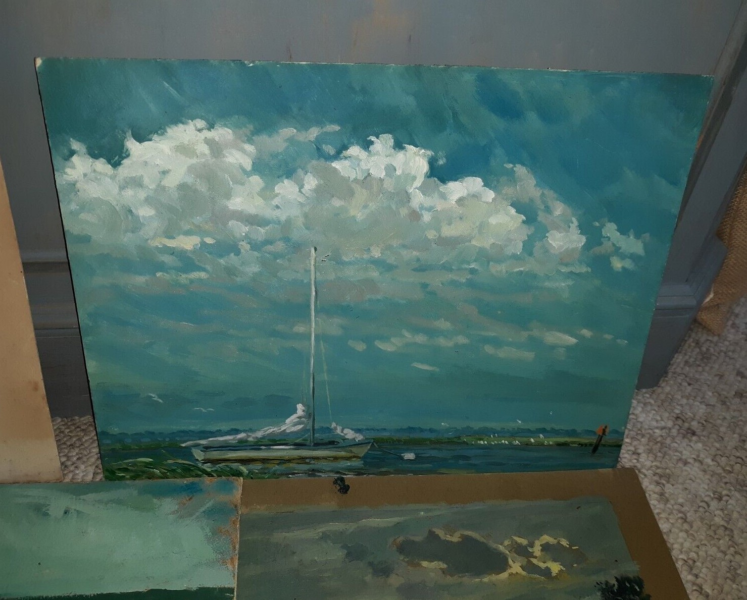 James Ponter Painting Lot New Jersey Shore Impressionist PAFA Philadelphia