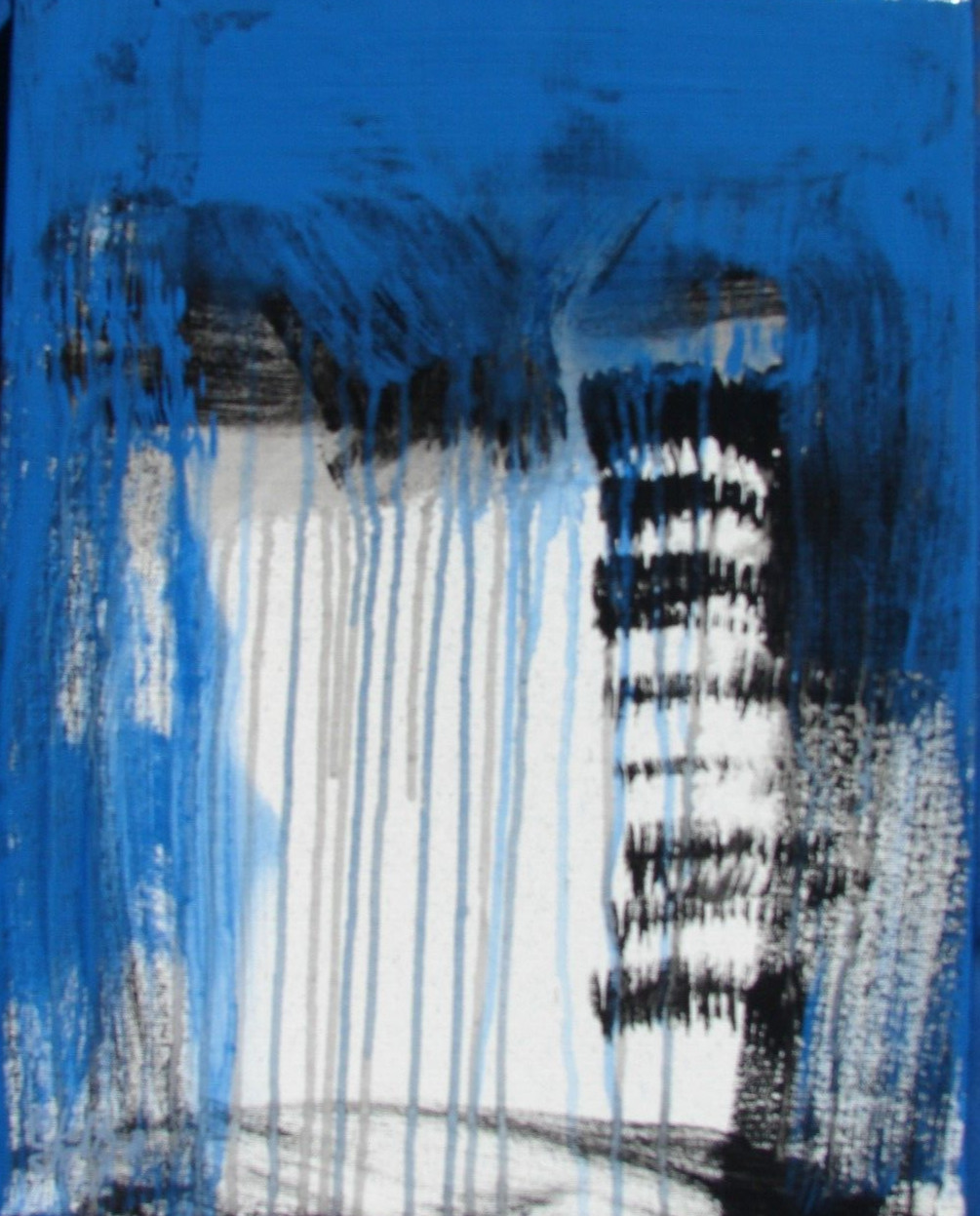 Modernist ABSTRACT PAINTING Expressionist MODERN ART CRIES OF THE SKY by FOLTZ $