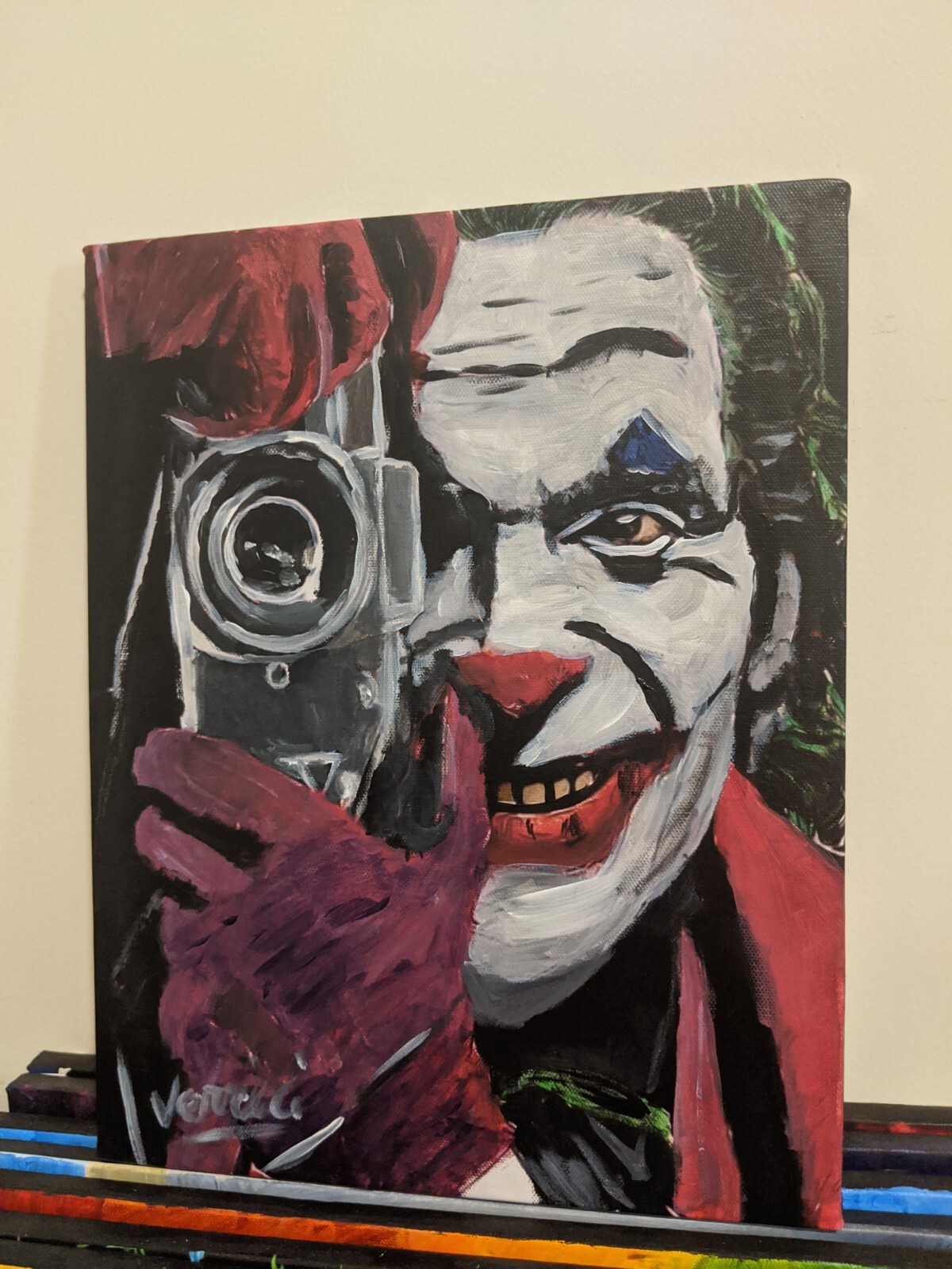 Joaquin Phoenix Joker The killing joke Inspired Painting Batman art