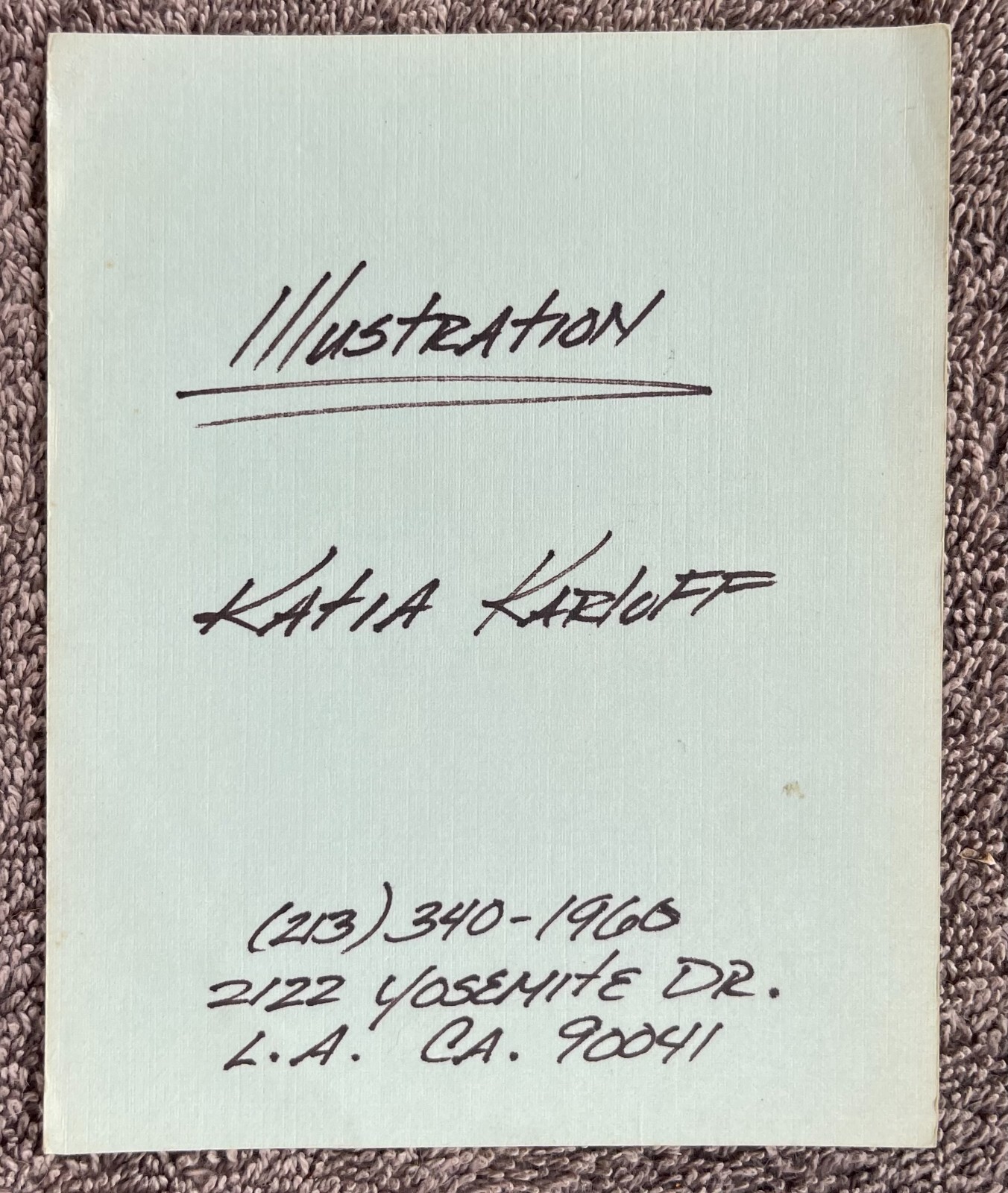 KATIA KARLOFF Illustration PRINT Signed PRESIDENT CLINTON WHITEHOUSE with CASH