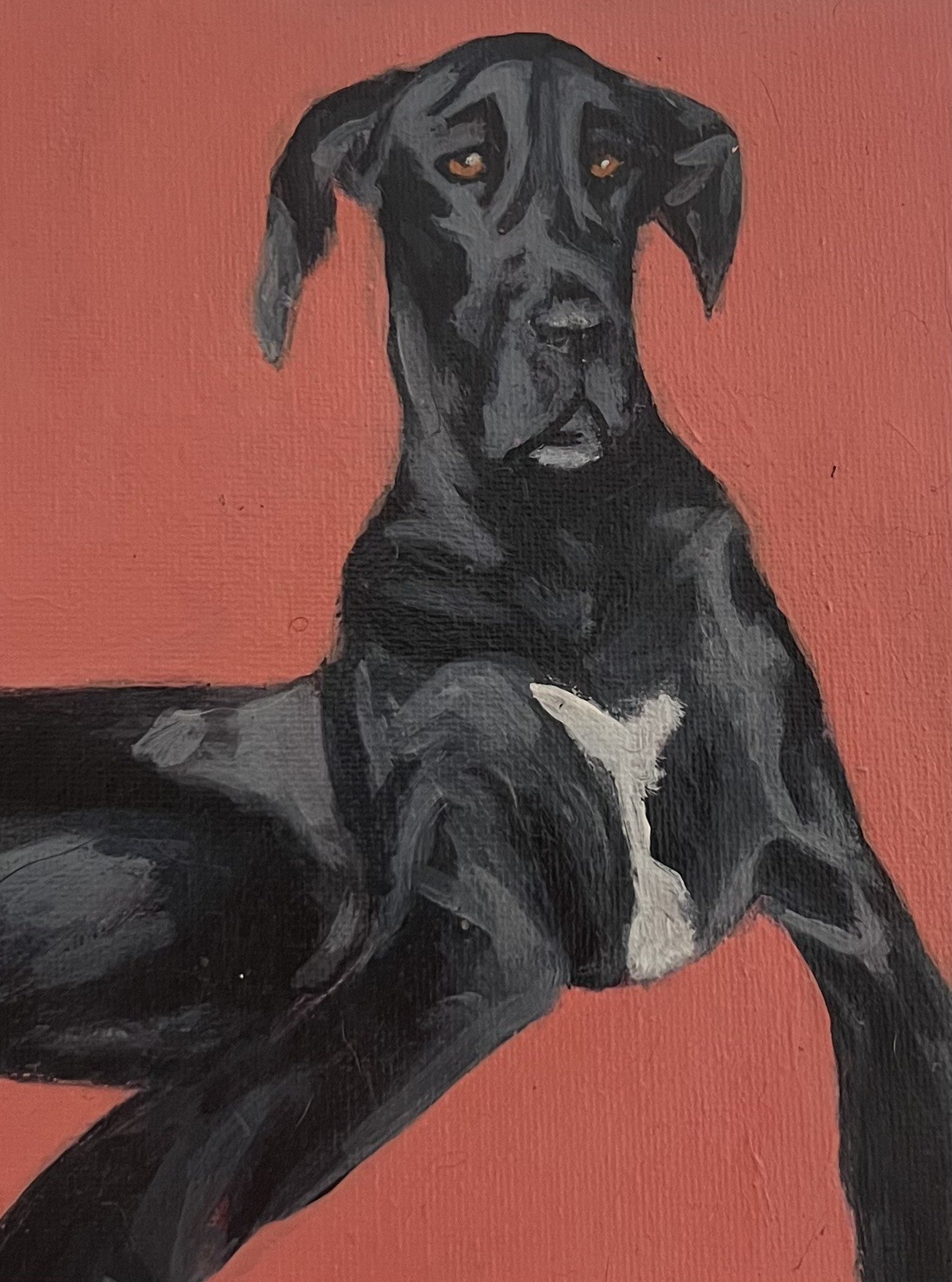 Custom Pet Portrait 5×7” – Hand-Painted Acrylic Pet Painting from Your Photo