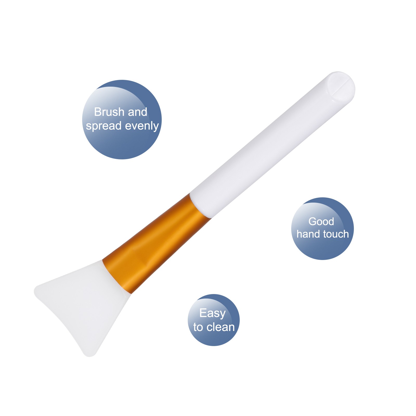 Silicone Epoxy Brushes White, Yellow Applicator DIY Brush, Pack of 2