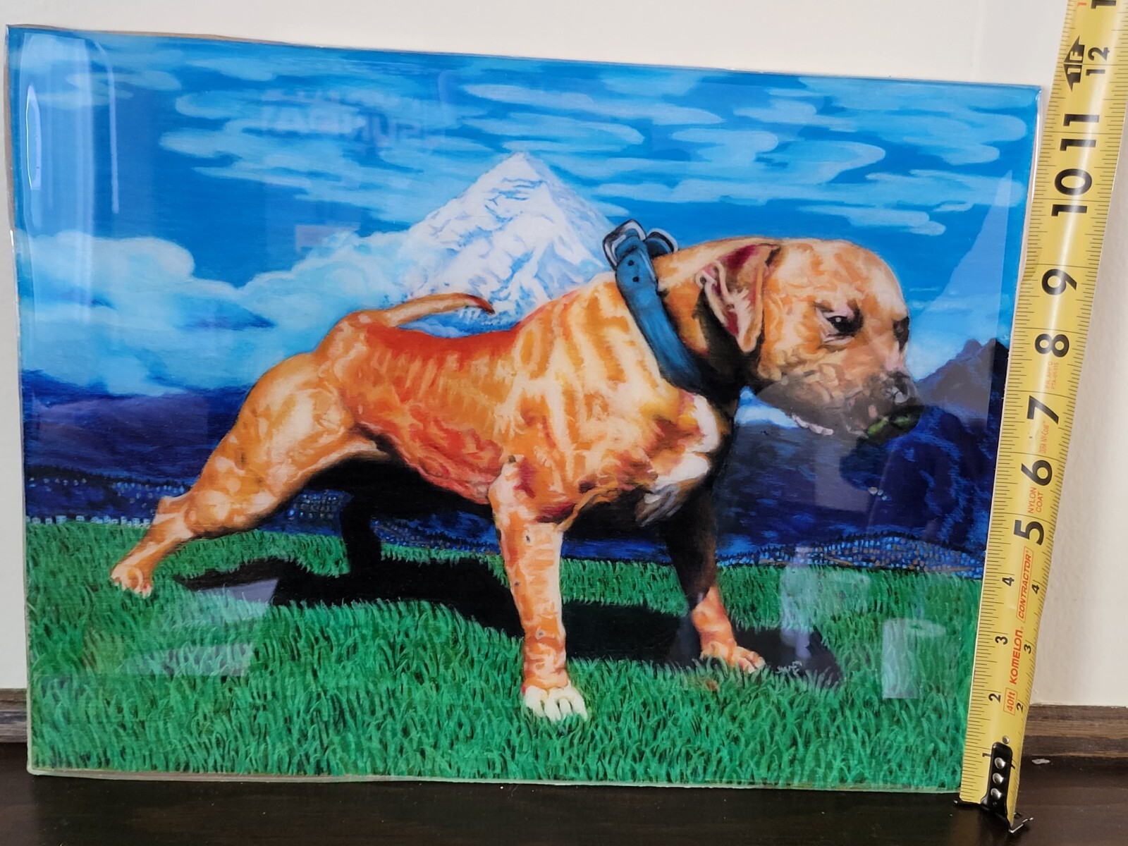 Resin Artwork of Gr Ch Mayday ROM In Ecuador | Oil Color Pencil On Plywood