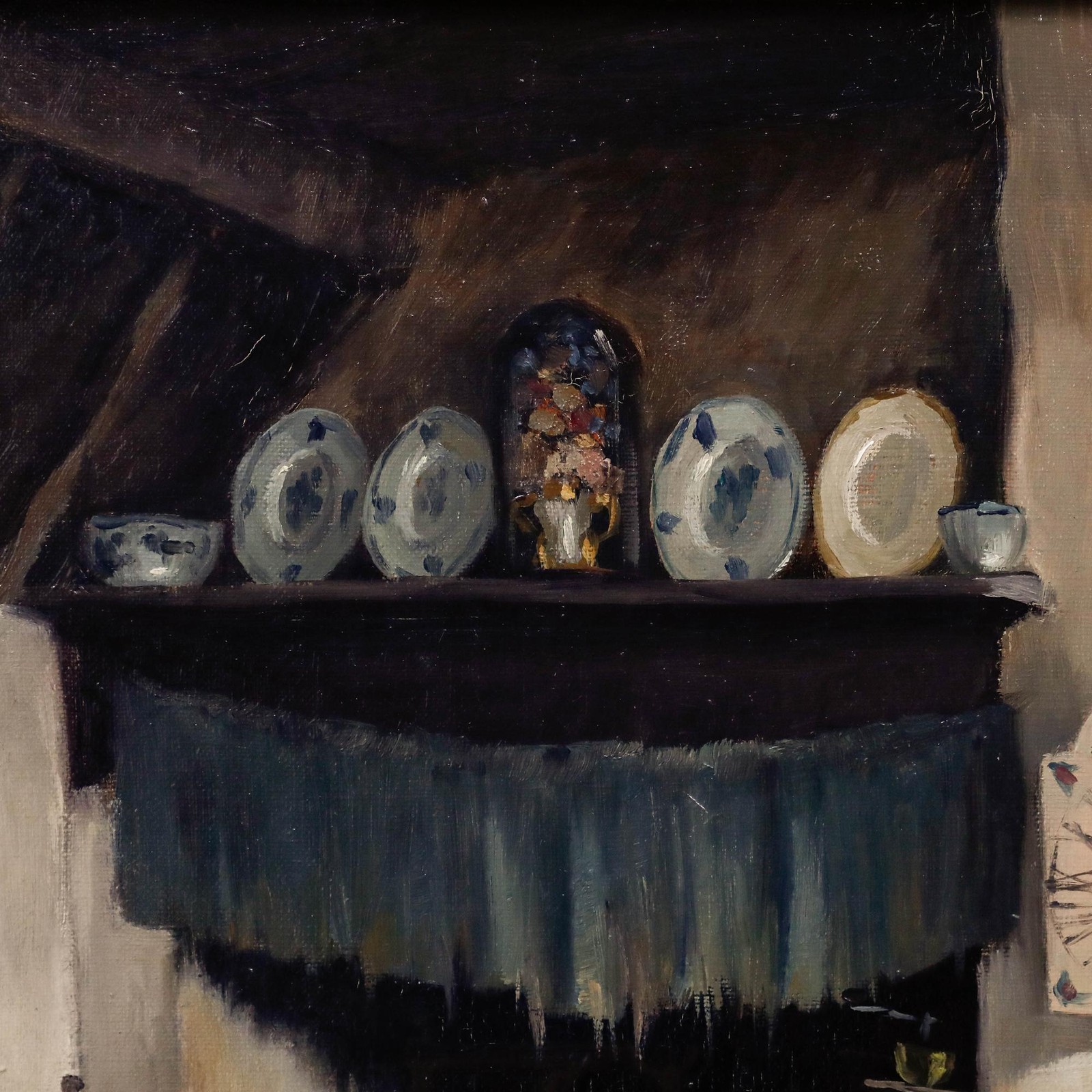Arie J. Zwart (1903-1981) – Framed Mid 20th Century Oil, Old Brabant Interior