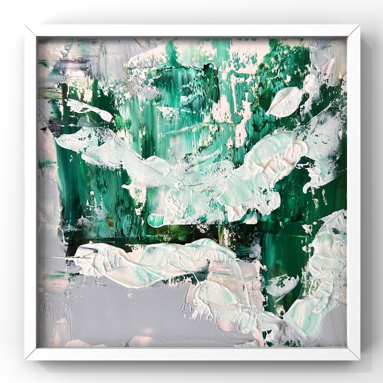 Abstract Arctic Seascape Inspired by Ilulissat Icefjord Greenland Coastal Art 4”