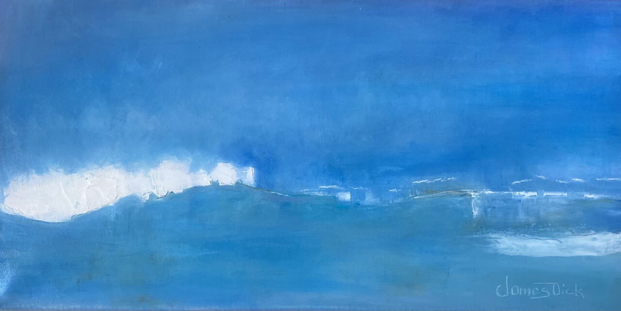 Serene Wave Swell by James Dick | Impressionist | Oil Painting | Seascape
