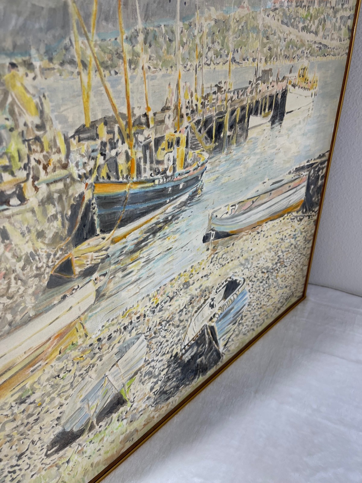 Original paintings by Isabelle Mac-Waiting, wife of sculptor Rodger Mac. Mid-20t