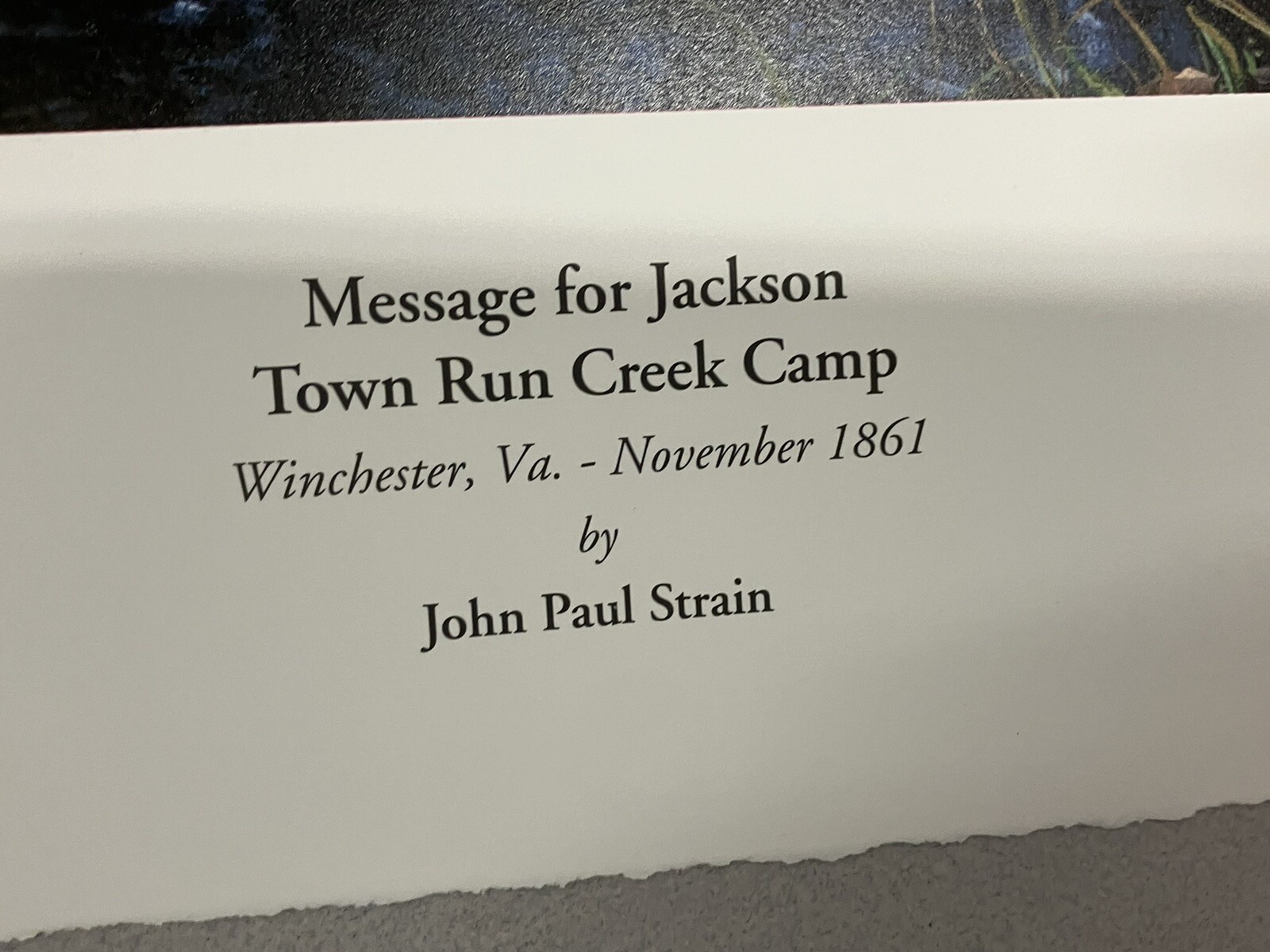 John Paul Strain – «Message for Jackson» Civil War Print (Artist Proof Version)