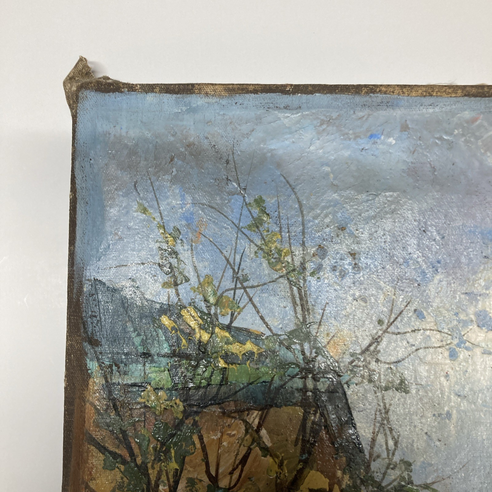 Kubur Spiro, “ Paris” . Vintage Stretched Original Oil Painting On canvas.
