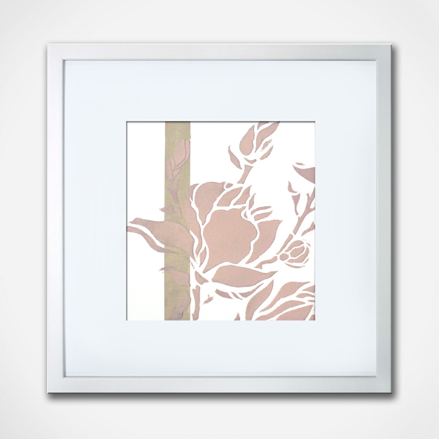 Original Floral Painting Pink Magnolia