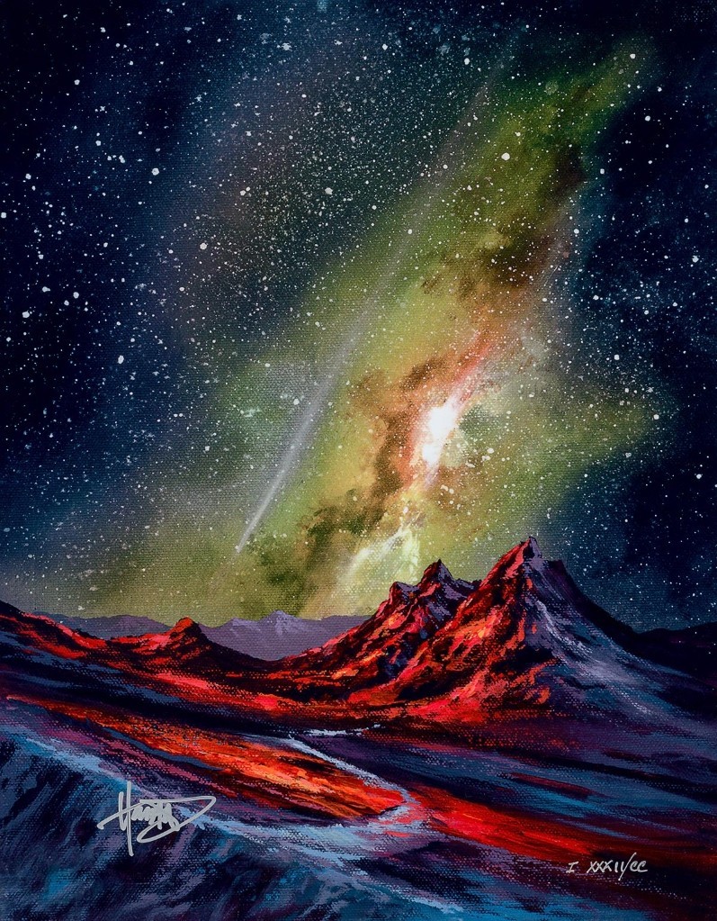 NEW ASHTON HOWARD «Mountain Study 6» on Dye-Sublimation on Aluminum Signed-COA
