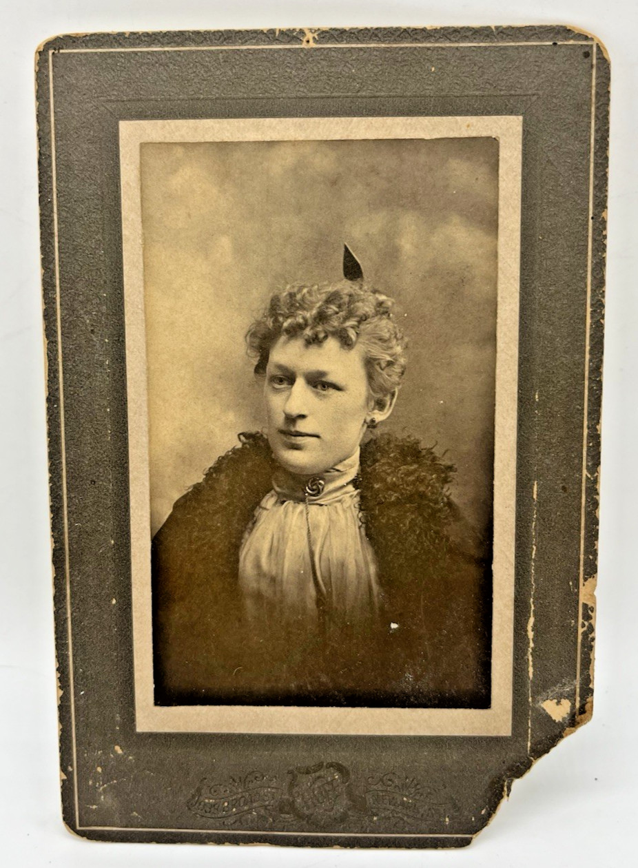 Antique Cabinet Photo Portrait Wife Marion of Rev Dr Henry Kaffman New Jersey