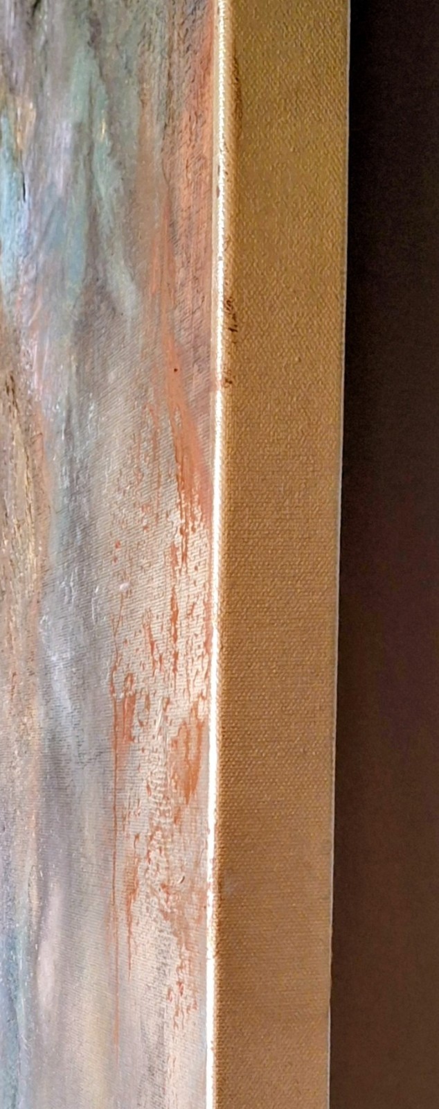 Abstract, Large, Painting, Original, Gold, Turquoise, PATINA