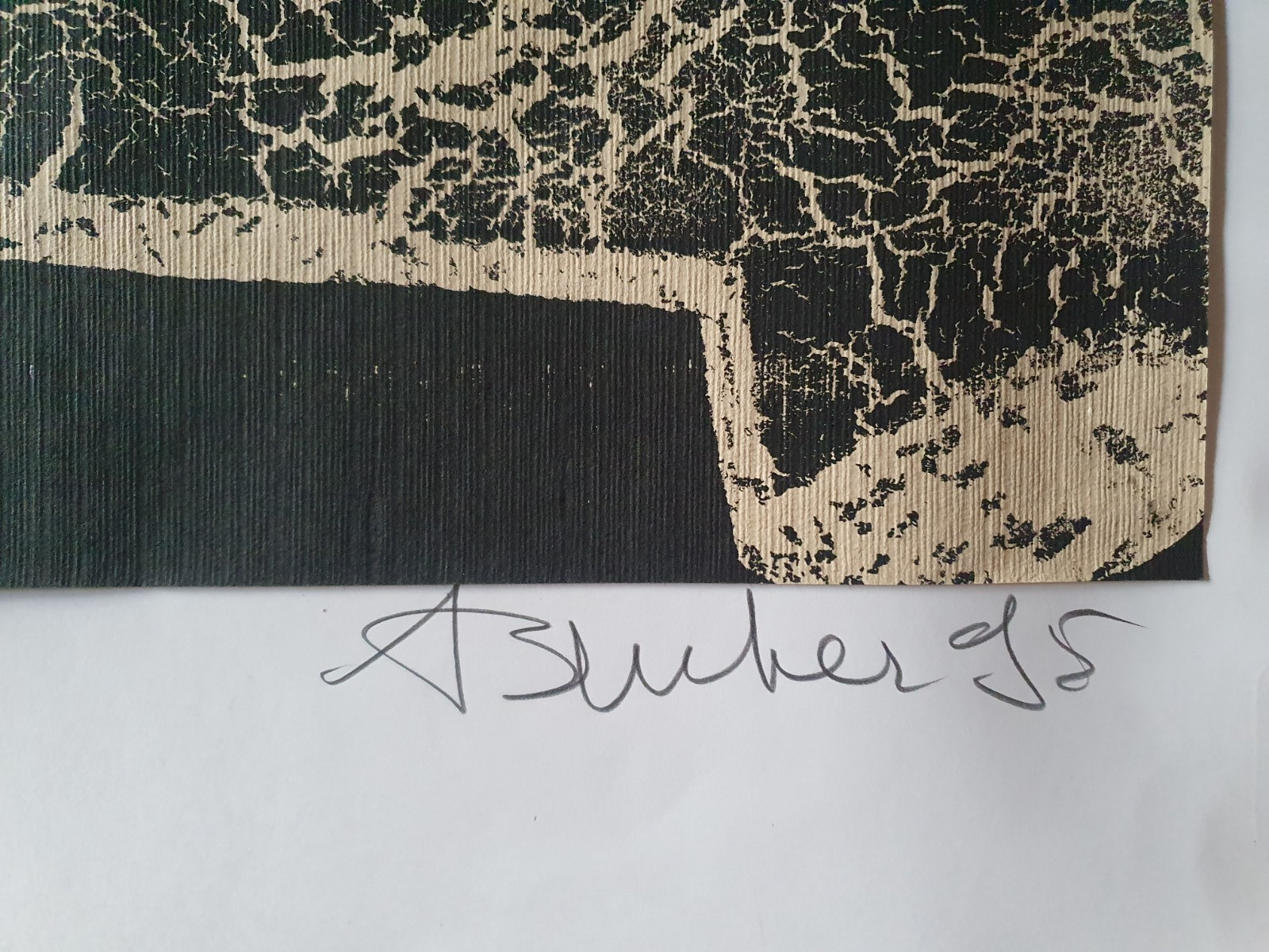 Large Collage Mixed Signed André Bucher Sculptor Swiss Abstract Dorny Marfaing