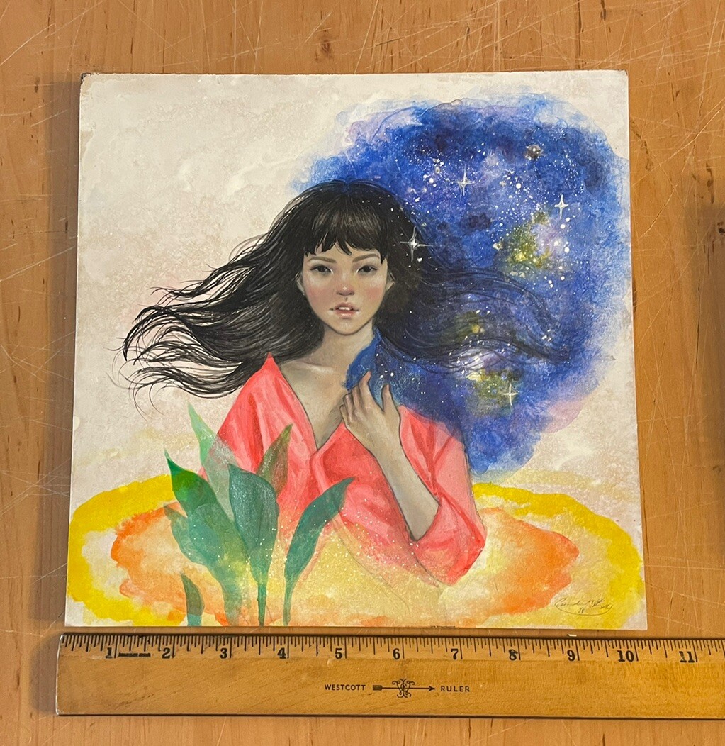 Candace Mckay Surrender To Silence, 2014 Acrylic Masonite