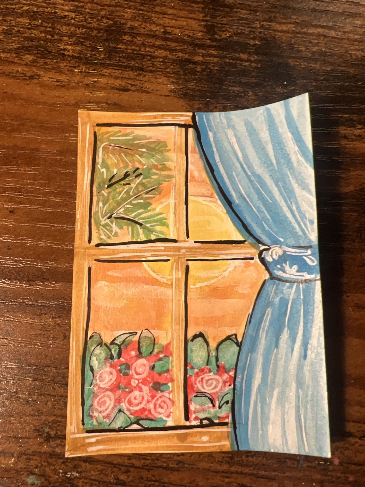 ACEO Art Card, Hand Painted And Signed