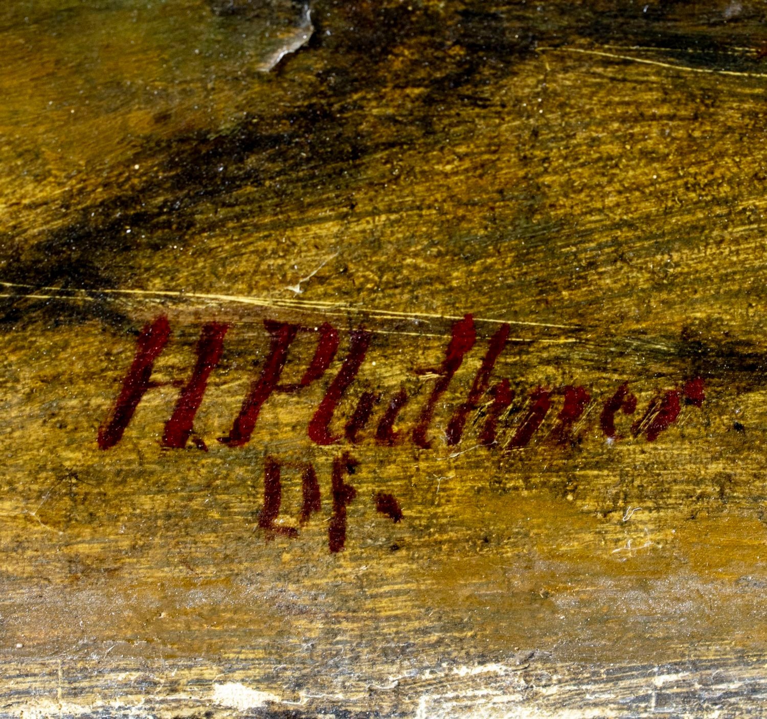 Hermann Plathner (German,1831-1902) oil painting antique 149293