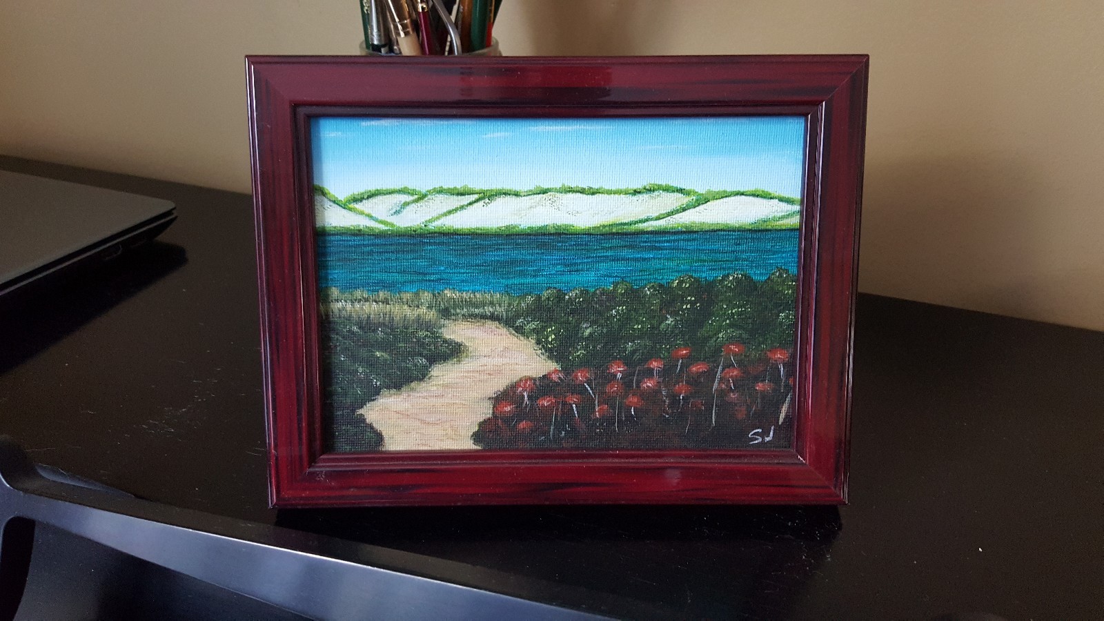 Framed 5″x7″ Original Acrylic Lanscape, Cape Cod, MA