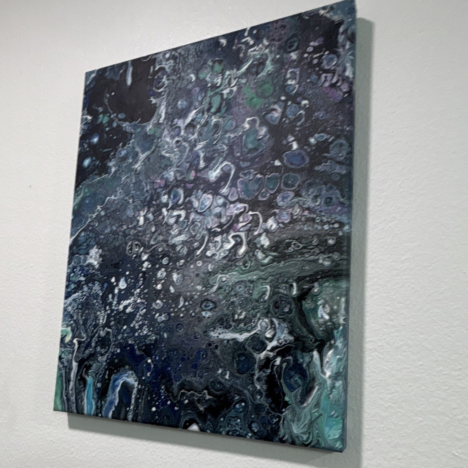 Abstract OOAK One of a Kind Original Painting on Canvas, Small Unframed