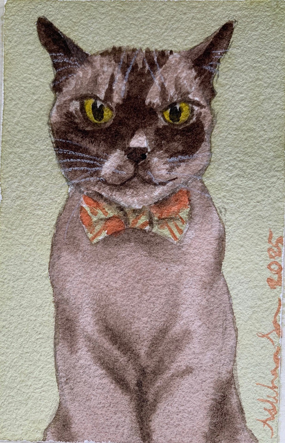 Custom pet portrait commission original watercolor painting sympathy gift art