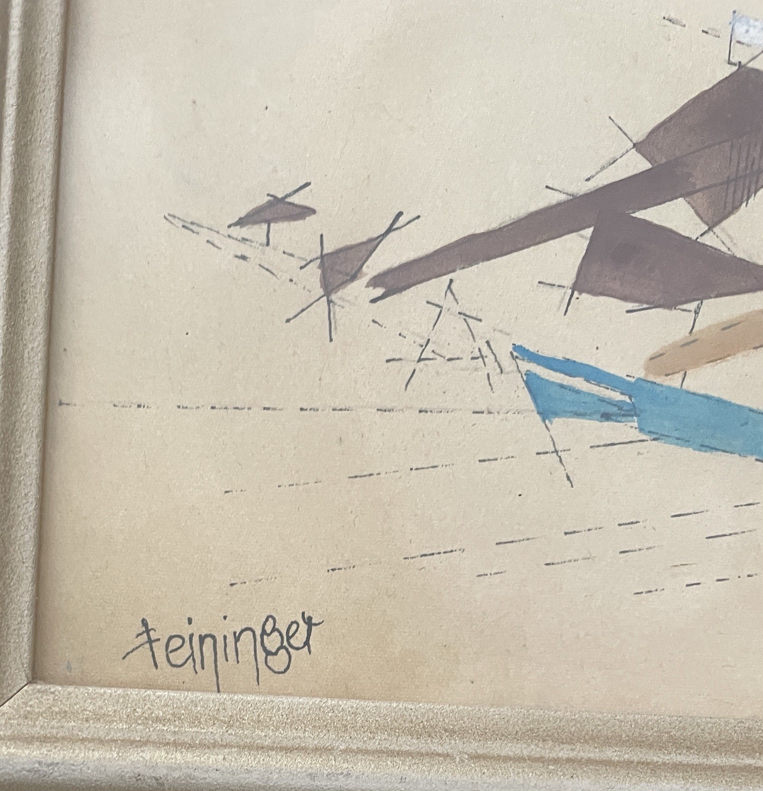 Lyonel Feininger Watercolor On Paper